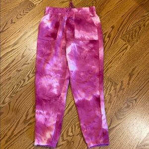 pink tie-dye joggers NEVER WORN
